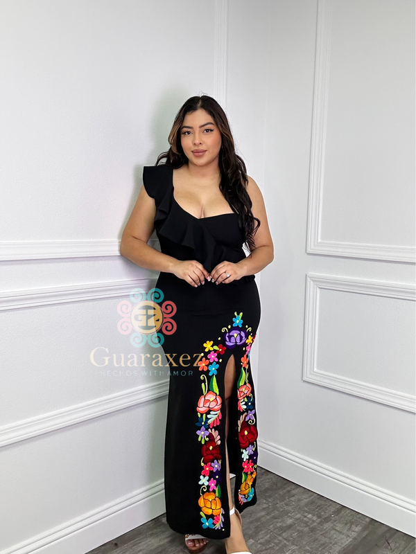 Cindy Long Mexican Dress