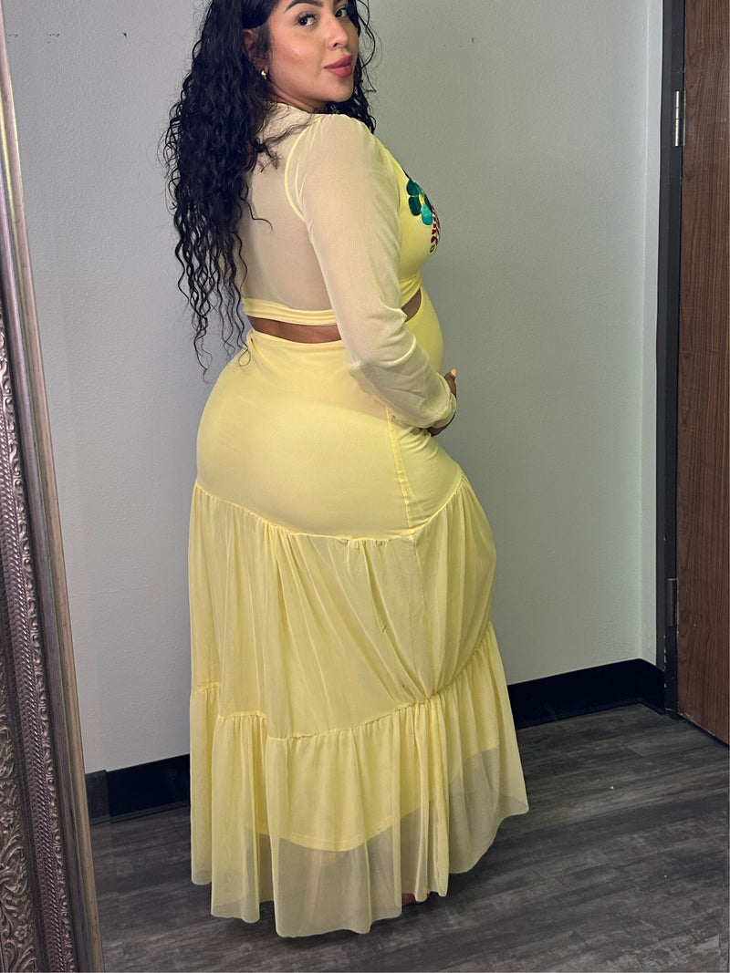 Thalia Dress Yellow