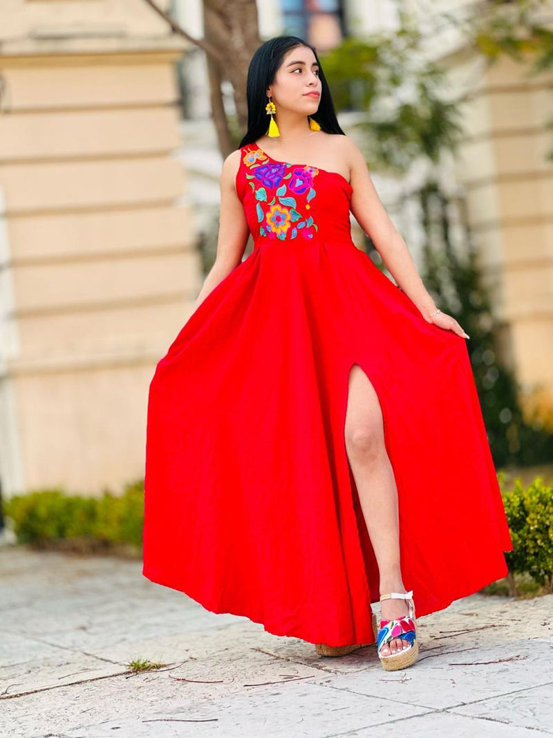 Luna Dress Red