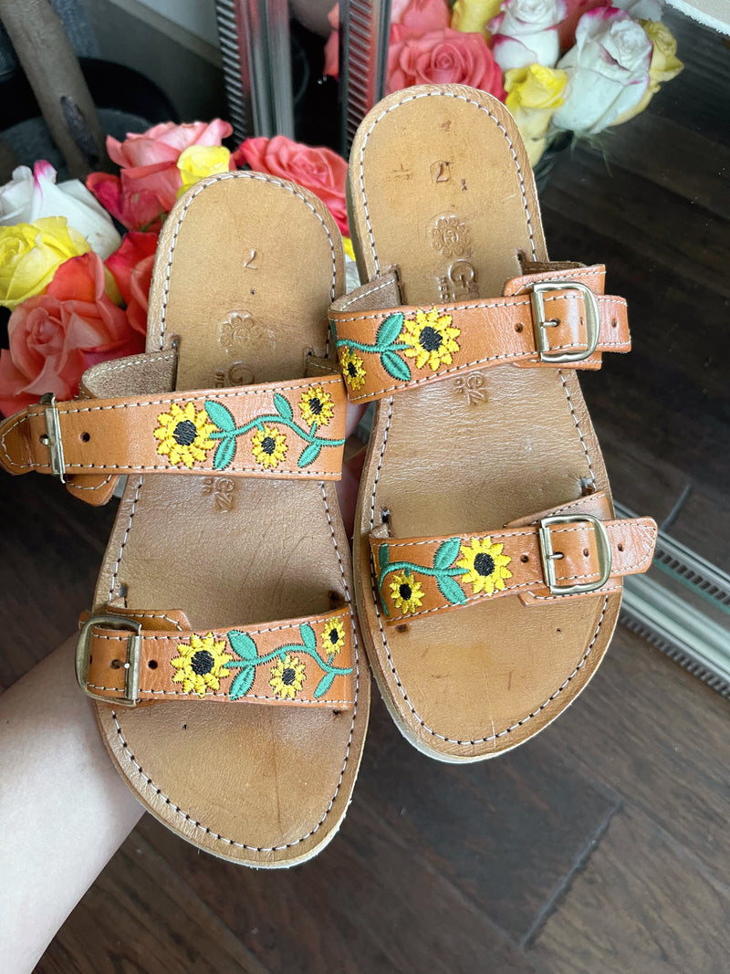 Aimee Sunflower Sandals