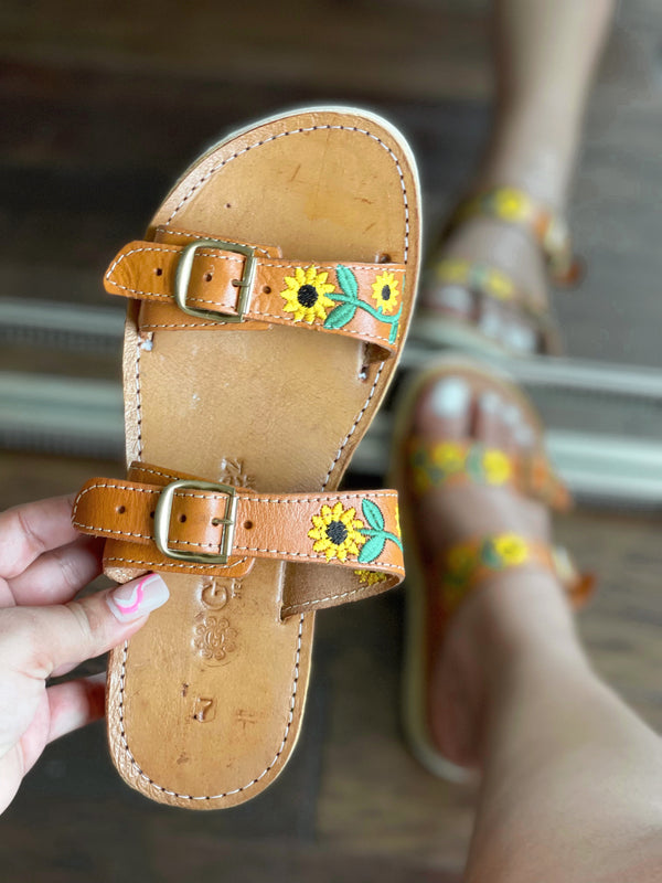 Aimee Sunflower Sandals
