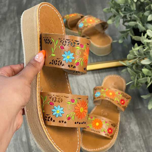 Mexican sandals 2025 with flowers