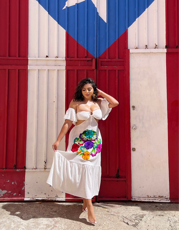 Vacaciones Dress White