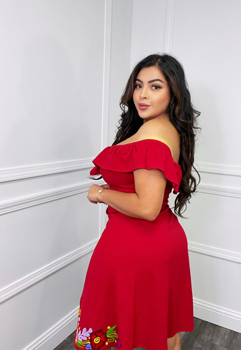 Lady Dress Red