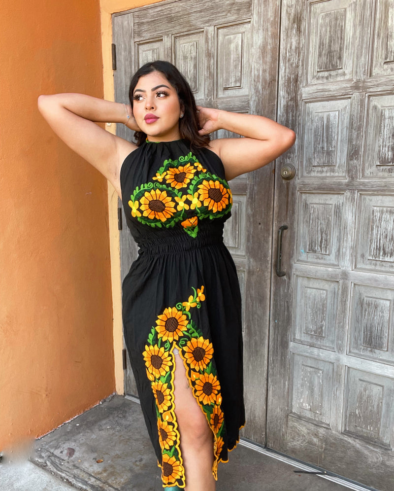 Belen Girasoles Split Dress
